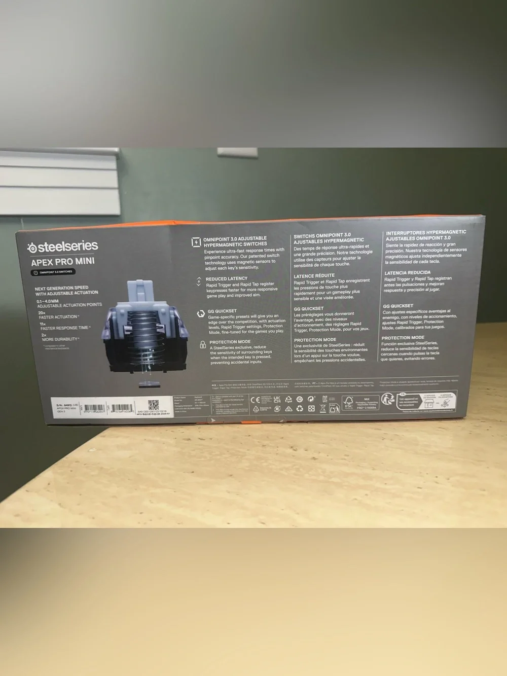 SteelSeries Apex Pro Mini Gen 3 Keyboard OmniPoint 3.0 Magnetic Switches SEALED